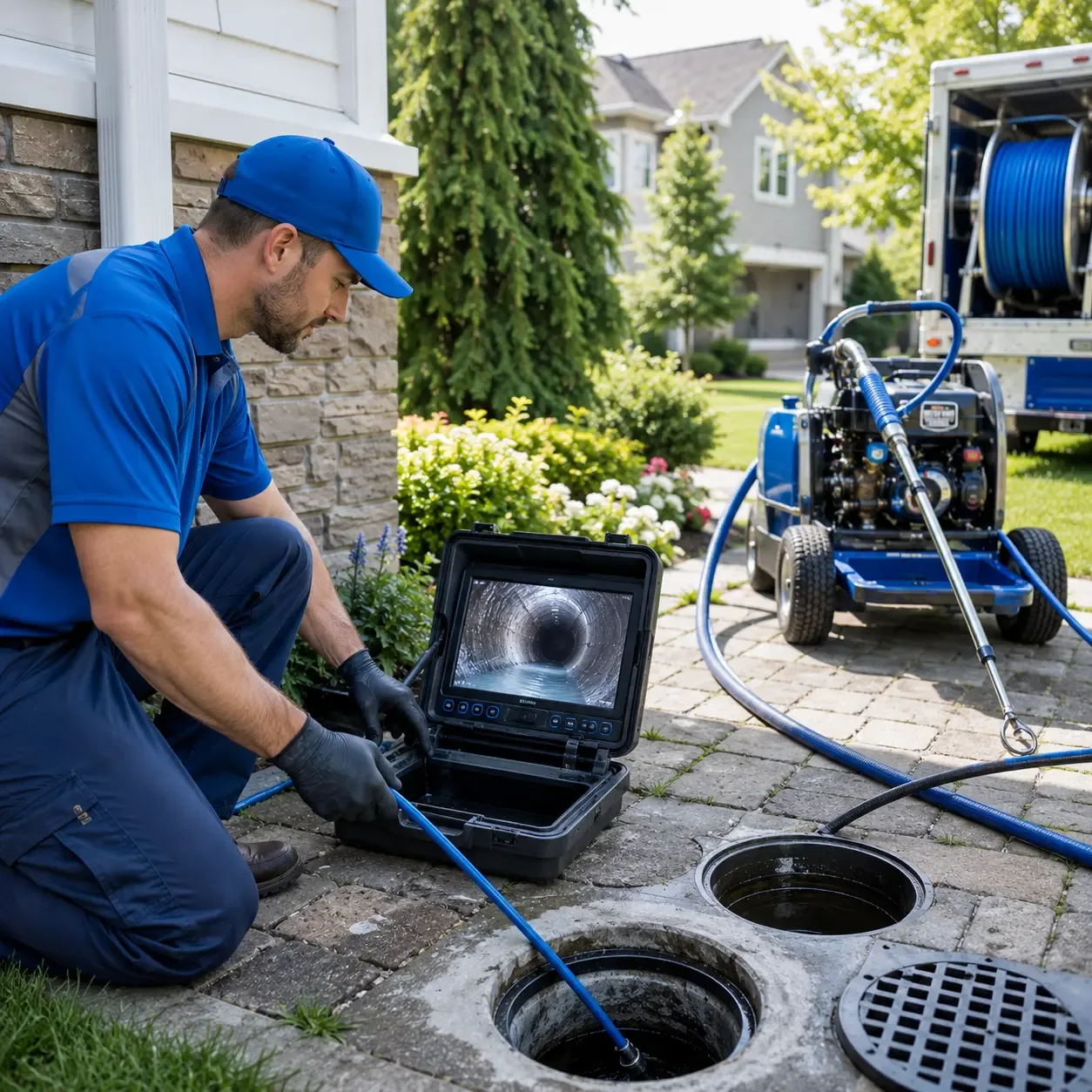 Outdoor drain cleaning professionals serving Falcon Heights, TX