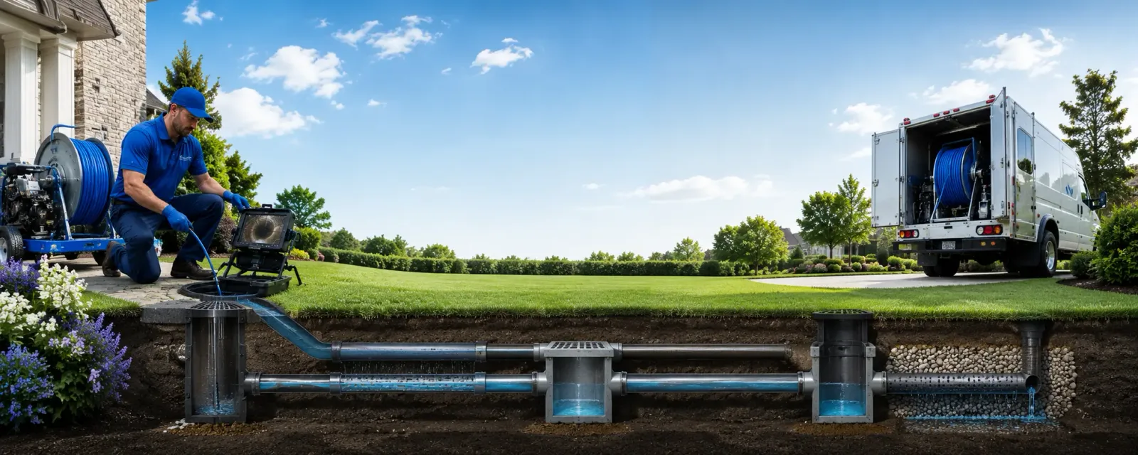 Outdoor drain cleaning information for Falcon Heights, TX